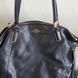 Coach midnight blue purse